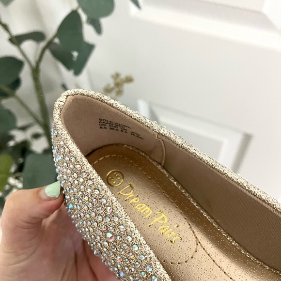 Dream Paris Gold Gemstone Flats - Picture 7 of 8